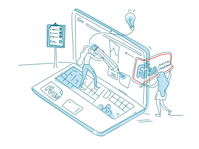 Fuss Computer Illustration
